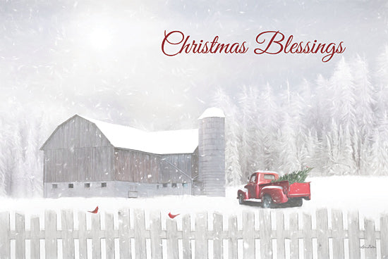 LD1858 - Christmas Blessings with Truck - 18x12 For Cheap