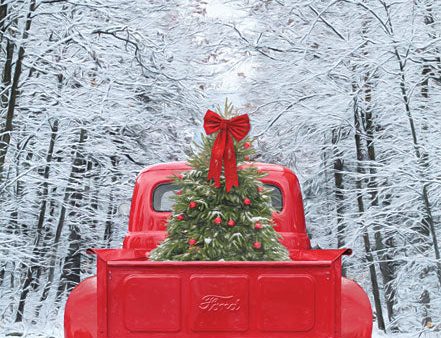 LD1924 - Snowy Drive in a Ford - 12x16 Sale