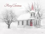 LD2180 - Snowy Chapel II    - 16x12 Sale